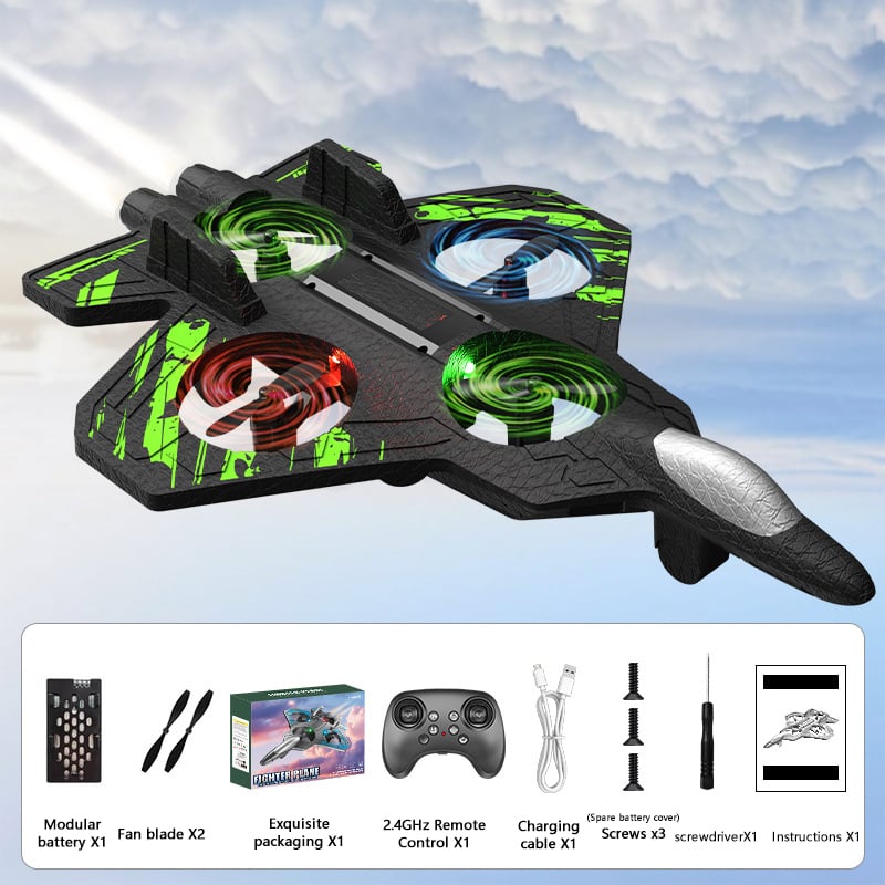 ✈️Christmas Gift Preview! ✈️Remote Control Stunt Jet Jet (360° Flip + LED Lights)🎄