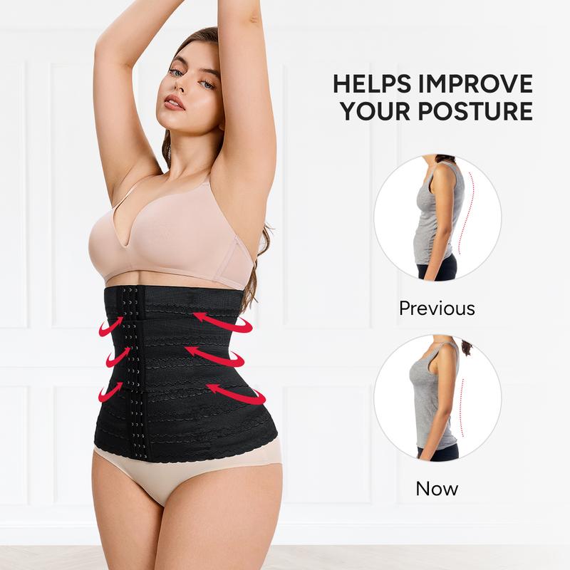 Nebility Women's Waist Trainer - Adjustable Tummy Control Shapewear, High Elastic Abdominal Binder, Comfortable and Versatile Women's Clothing, Black Friday Special Offer, Simple and Slimming Design