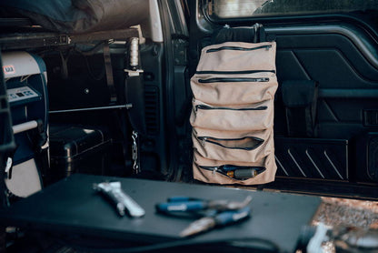 For Overlanders, Travelers, Campers, And Anyone Who Are...  In Need Of A Better Tool Storage Solution  New and Improved Design  Five Spacious Pockets For Smart Organization  Made to Last Material and Rust Proof Zippers  Over 50,000 Happy Customers