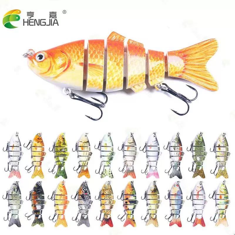 FINXTIDE 5 Pieces/set Fishing Lures Set Multi Segments Jointed Hard Bait 3.9in/0.56oz,Bionic Hard Fishing Bait Suitable for Fresh Water and Saltwater,Sinking Lifelike Swimbait Outdoor Fishing Equipment for Dealsforyoudays Perfect for Beginners