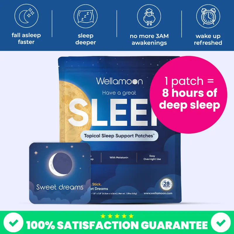 Wellamoon Comfort Sleep Support Patches forAdults Extra Strength Peel Herbal sleep patch