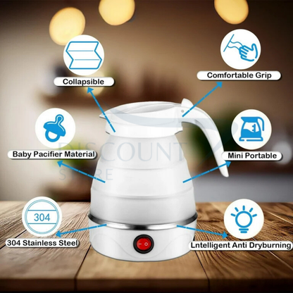 Multifunctional Portable Foldable Electric Kettle - (Imported)