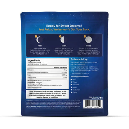 Wellamoon Comfort Sleep Support Patches forAdults Extra Strength Peel Herbal sleep patch