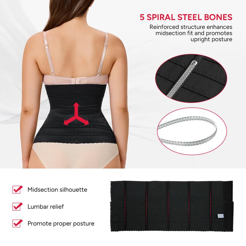 Nebility Women's Waist Trainer - Adjustable Tummy Control Shapewear, High Elastic Abdominal Binder, Comfortable and Versatile Women's Clothing, Black Friday Special Offer, Simple and Slimming Design