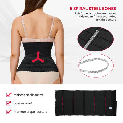 Nebility Women's Waist Trainer - Adjustable Tummy Control Shapewear, High Elastic Abdominal Binder, Comfortable and Versatile Women's Clothing, Black Friday Special Offer, Simple and Slimming Design