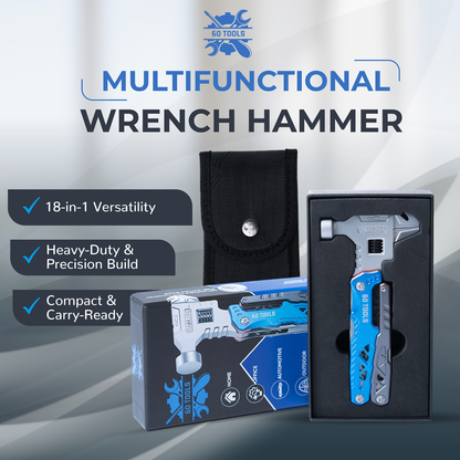 18 In 1 Multifunctional Wrench Hammer 60Tools