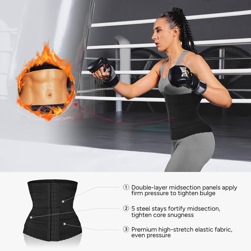 Nebility Women's Waist Trainer - Adjustable Tummy Control Shapewear, High Elastic Abdominal Binder, Comfortable and Versatile Women's Clothing, Black Friday Special Offer, Simple and Slimming Design